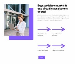 Virtuális Asszisztens Megoldások - Webhelysablon