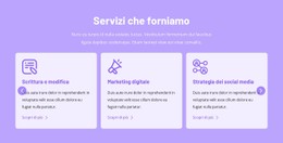 Services We Provide Modello Di Sito Web HTML CSS