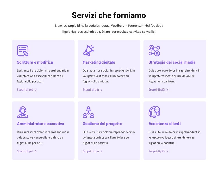 Supporto virtuale personalizzato Modello CSS