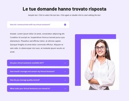 Le Tue Domande Hanno Trovato Risposta Nella Griglia Modello HTML