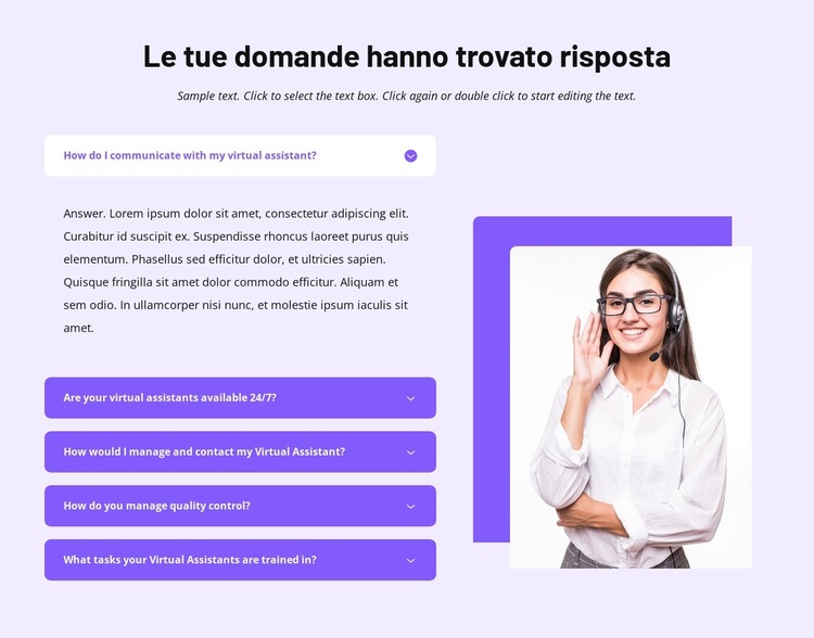 Le tue domande hanno trovato risposta nella griglia Modello HTML