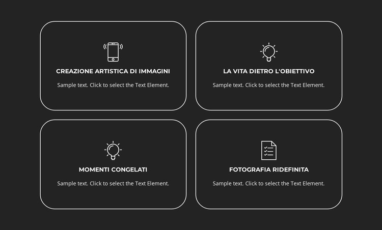 Fotografia ridefinita Modello di sito Web