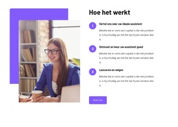 Uw Betrouwbare Assistent Op Elk Moment - Beste HTML-Sjabloon