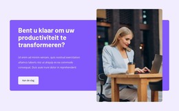 Transformeer Uw Productiviteit - E-Commercewebsite