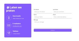 Formulier Met Contacten - HTML5-Sjabloon