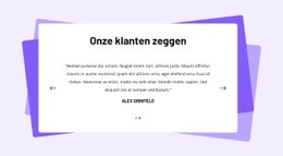 Getuigenissenblok Met Vormen -Klaar Voor Gebruik Websitemodel