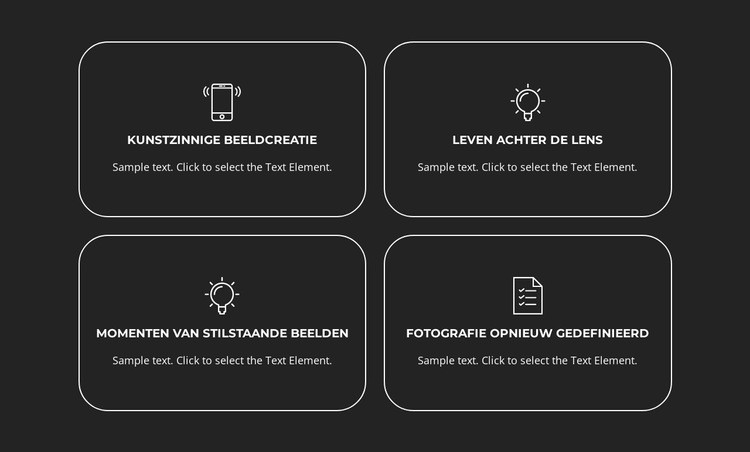 Fotografie opnieuw gedefinieerd Website sjabloon