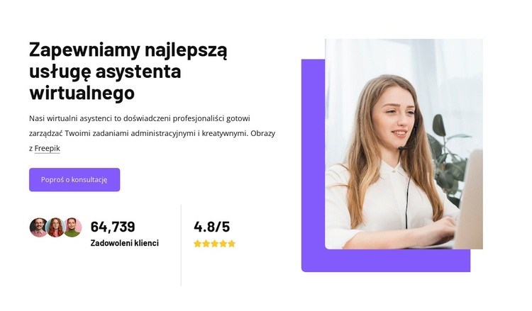 Nagradzani wirtualni asystenci Motyw WordPress