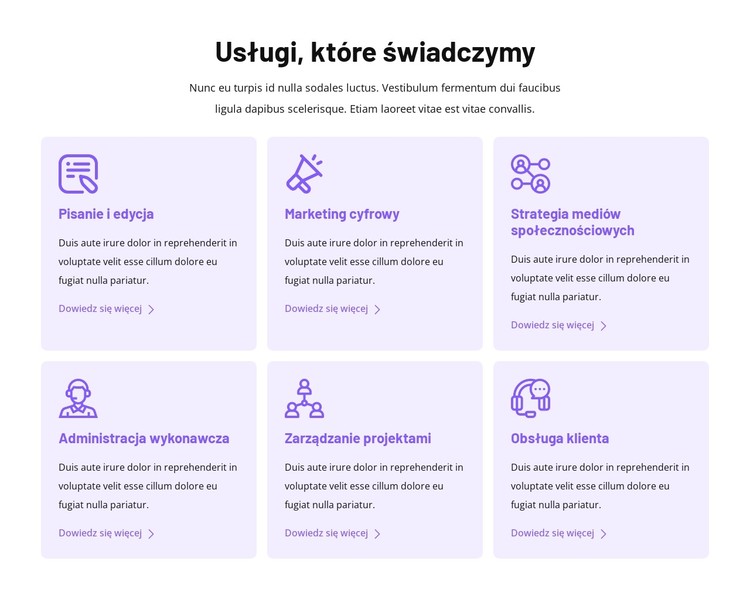 Spersonalizowane wsparcie wirtualne Szablon CSS