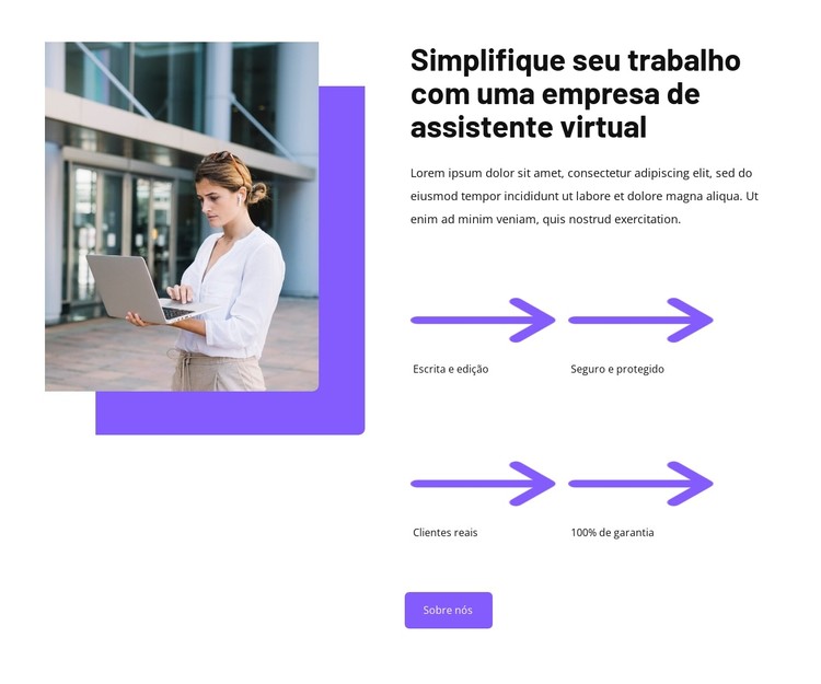 Soluções de assistente virtual Template CSS