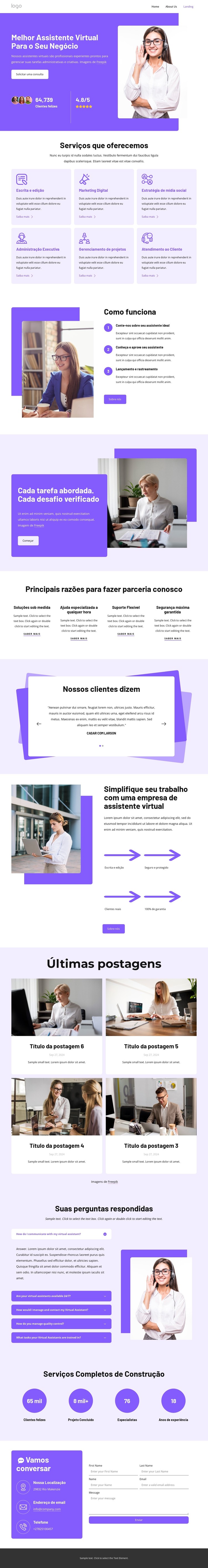 Assistente virtual Template CSS