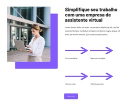 Soluções De Assistente Virtual - Modelo De Site