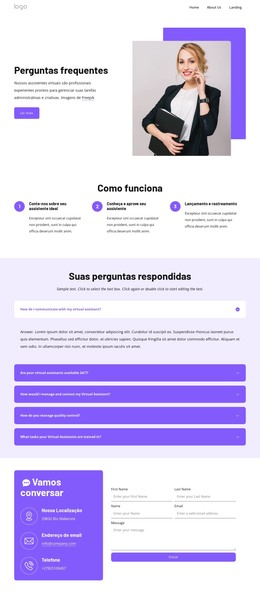 Página Com Suas Perguntas Respondidas - Modelo De Código HTML