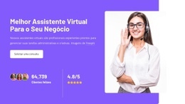 Melhor Serviço De Assistente Virtual - Modelo HTML5 Responsivo