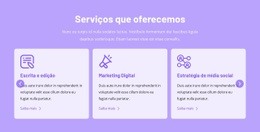 Serviços Que Oferecemos - Página De Destino Gratuita, Modelo HTML5