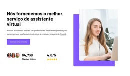 Layout Do Site Para Assistentes Virtuais Premiados