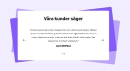 Testimonials Block Med Former - Enkel Gemenskapsmarknad