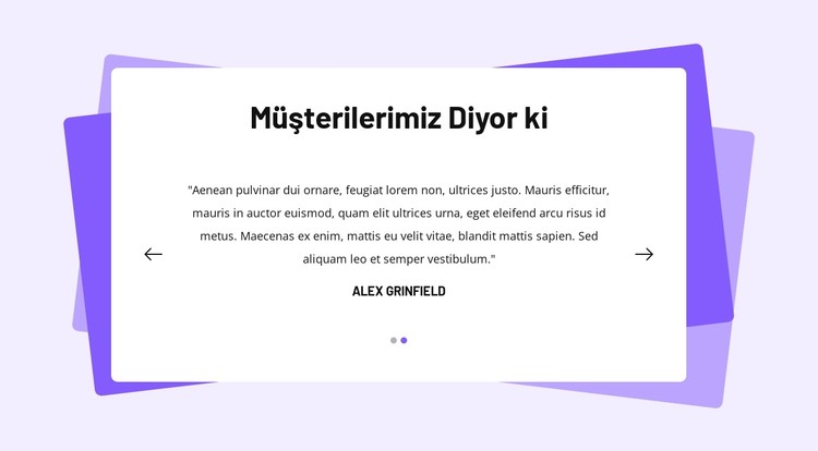 Şekilli referans bloğu CSS Şablonu