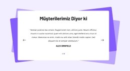 Şekilli Referans Bloğu - Duyarlı Tek Sayfalık Şablon