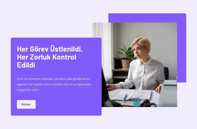 İşletmeler için akıllı sanal asistanlık Web Sitesi Şablonu