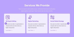 Services We Provide - Custom Web Page Design