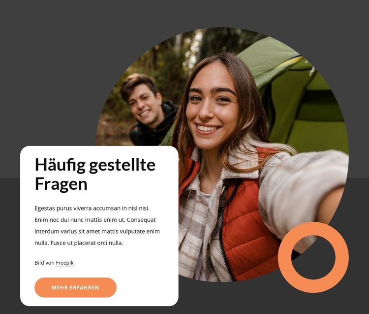 Alle Aktivitäten Website-Vorlage