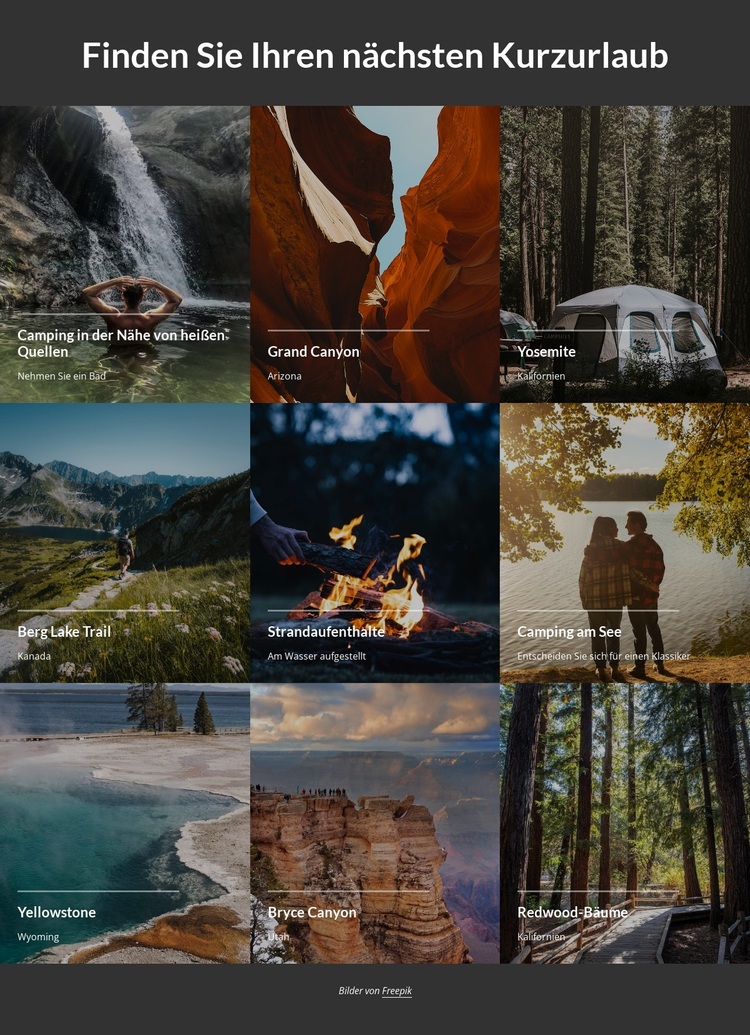 Unsere geführten Backpacking-Touren WordPress-Theme