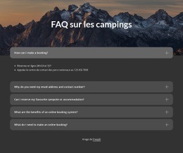 Bloc FAQ Sur Les Campings