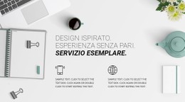 Progettazione Del Sito Web Per Nuova Esperienza Di Design