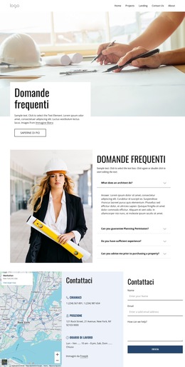 Domande Frequenti Sull'Architettura - Download Gratuito Del Modello Di Sito Web