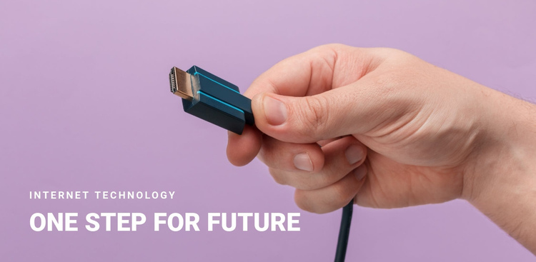 The future with exciting technologies One Page Template