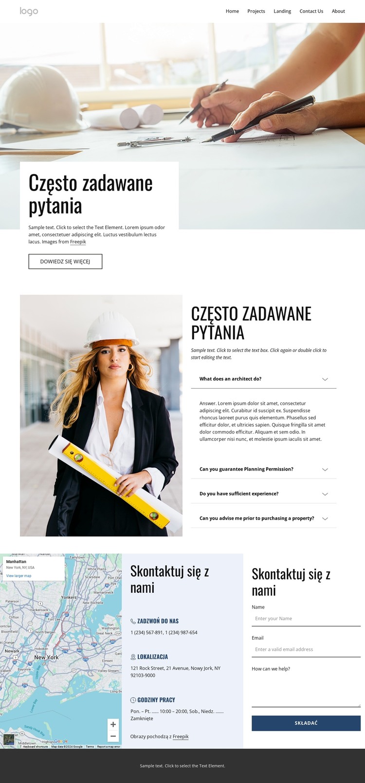 Często zadawane pytania dotyczące architektury Szablon HTML