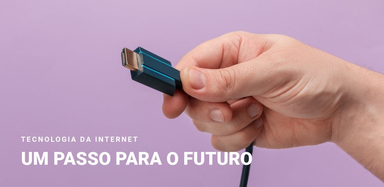 O futuro com tecnologias empolgantes Modelo HTML