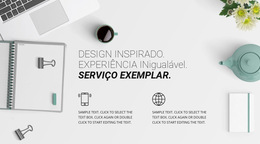 Nova Experiência De Design - Modelo De Site Profissional