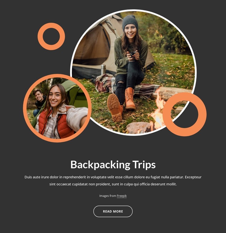 Backpacking trips for beginners Static Site Generator