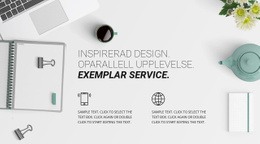 Webbplatsdesign För Ny Designupplevelse