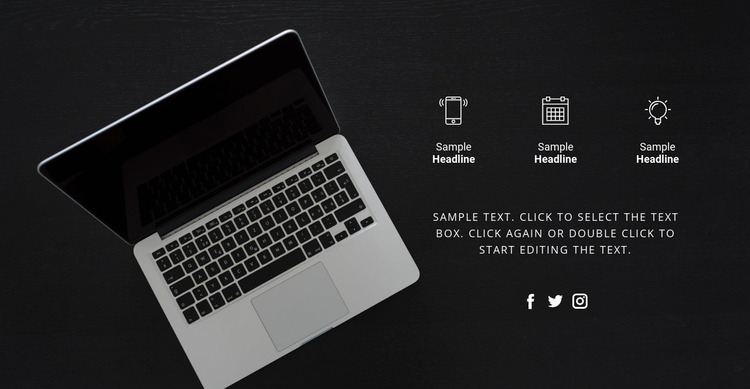 Digital technologies Website Mockup