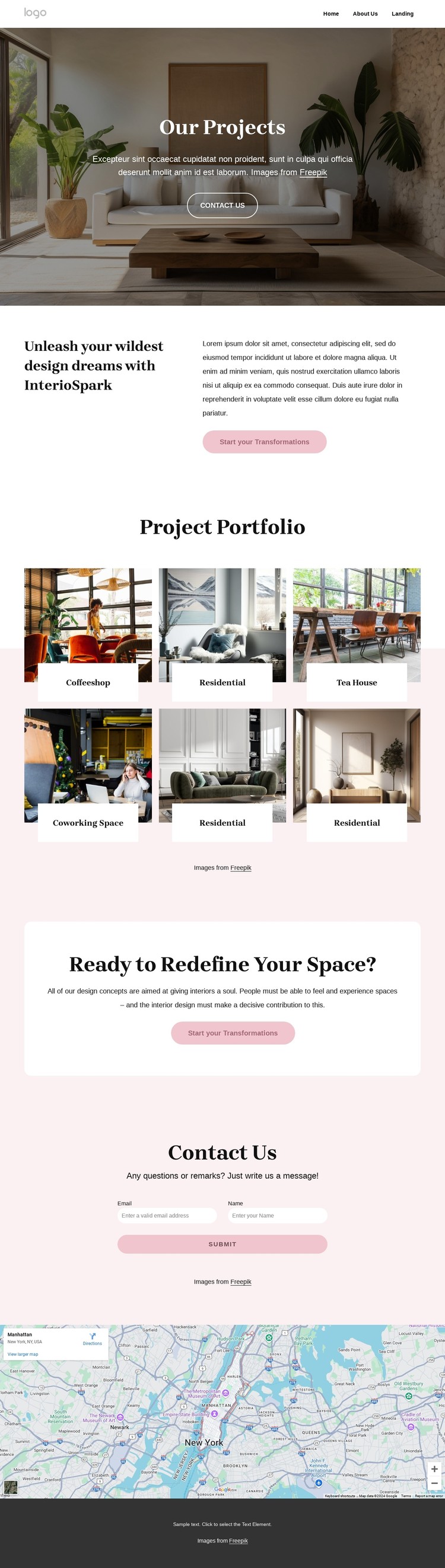 Soul nourishing spaces CSS Template