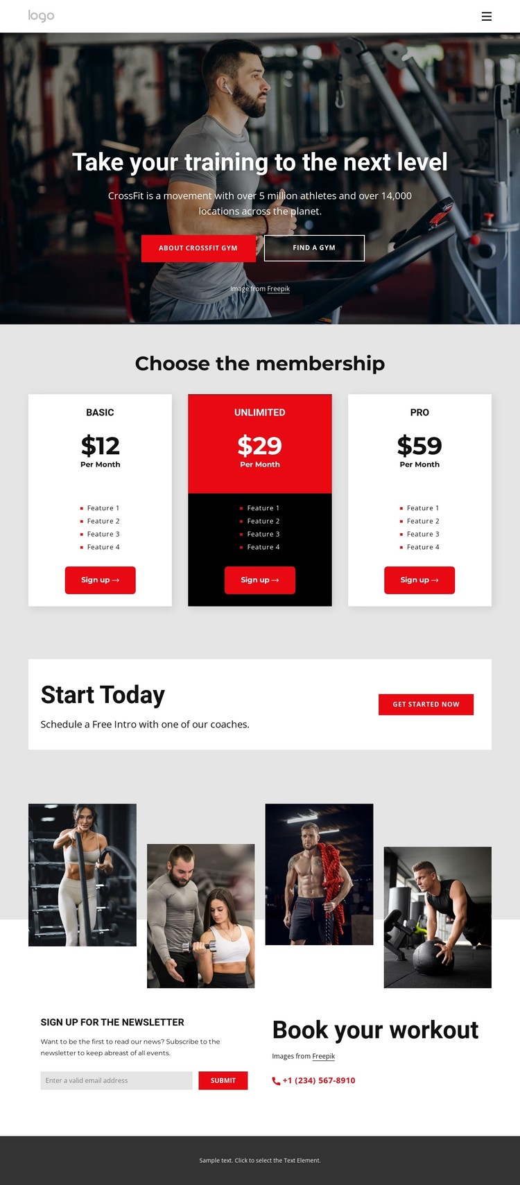 Joining a sports club CSS Template