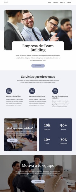 Soluciones De Formación De Equipos - Plantilla Premium De Joomla