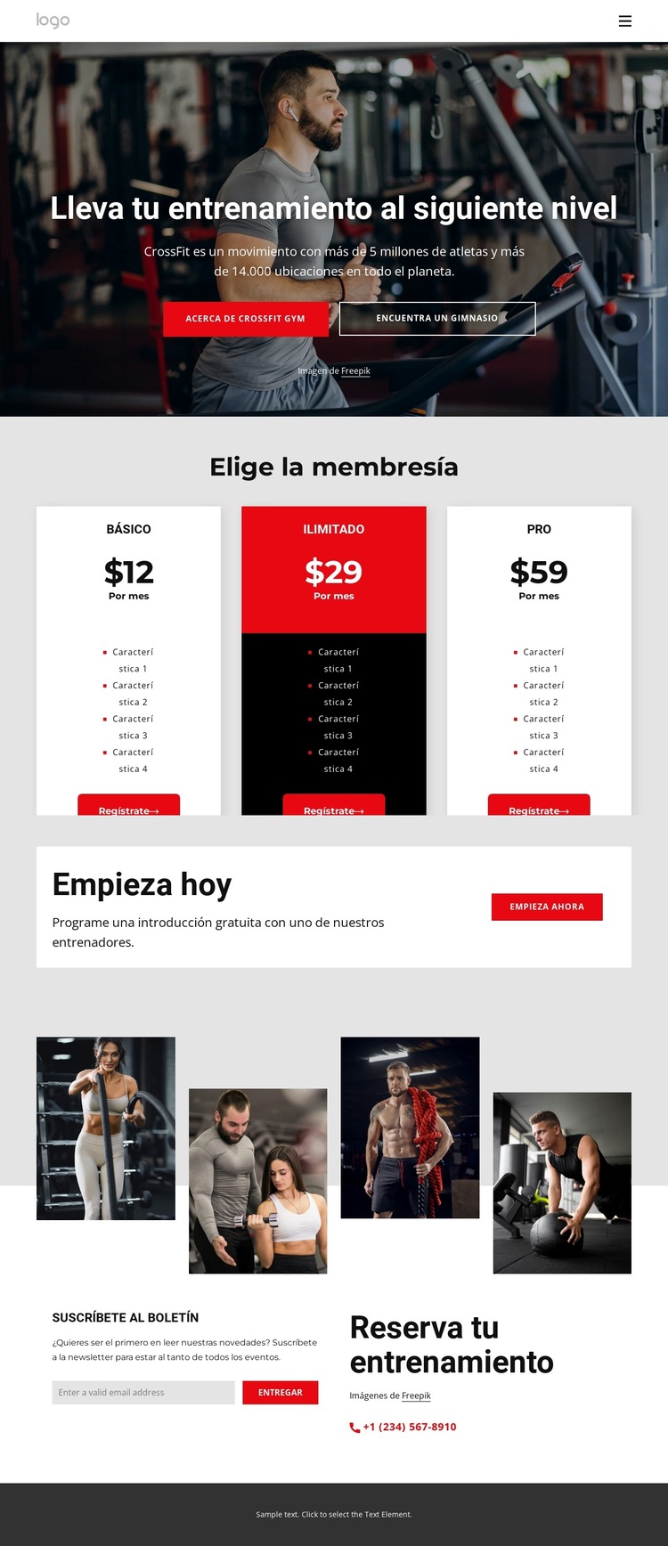 Unirse a un club deportivo Tema de WordPress