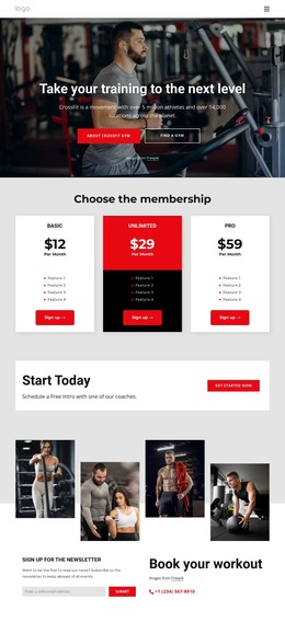 Joining A Sports Club HTML Template