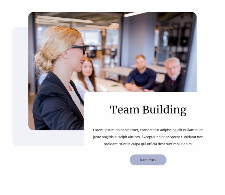 Inspire your team Html Website Builder