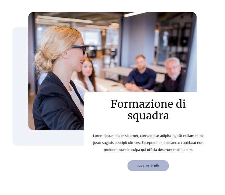 Ispira il tuo team Modello CSS