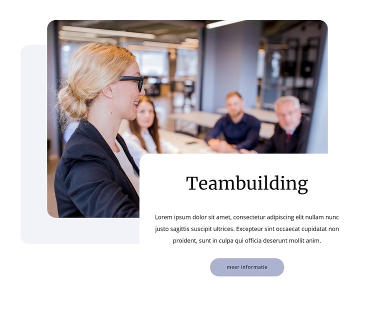 Inspireer je team CSS-sjabloon