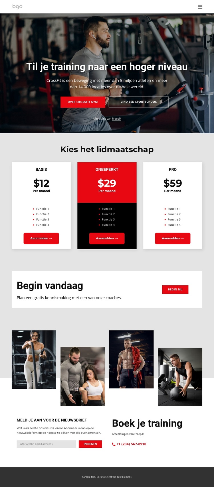 Lid worden van een sportclub WordPress-thema