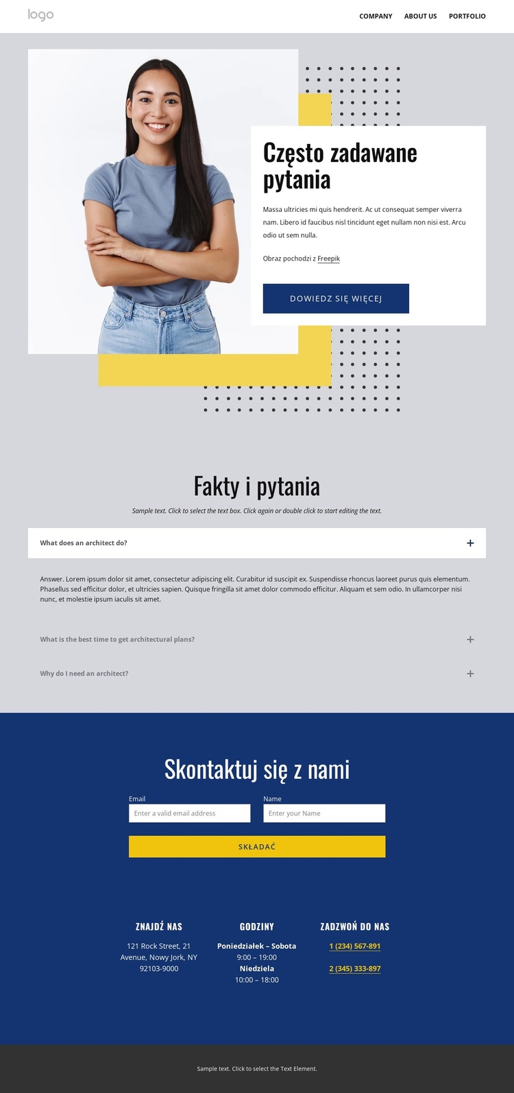 Przeczytaj nasze FAQ Motyw WordPress