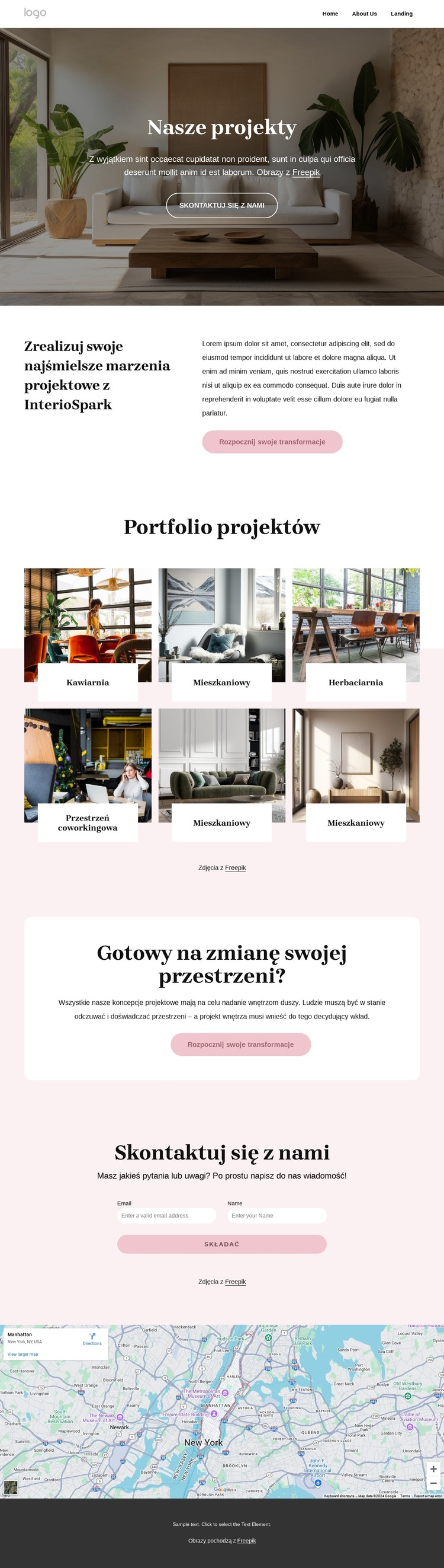 Przestrzenie odżywiające duszę Szablon CSS