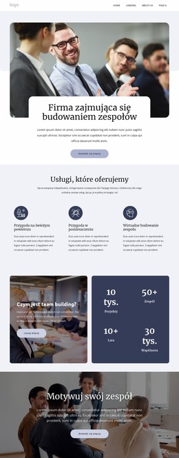 Rozwiązania Team Buildingowe - Premium Szablon Joomla