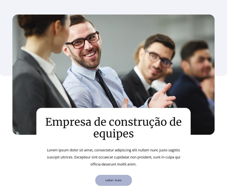 Serviços e atividades de formação de equipes Template CSS